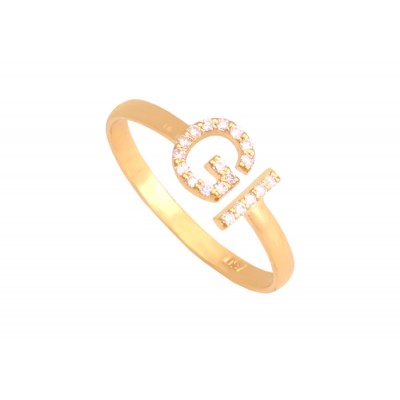 ANEL LETRAS MINIS CRAVEJADAS COM DIAMONDS 