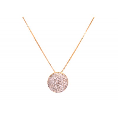 GARGANTILHA GLOBO CRAVEJADO COM DIAMONDS