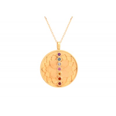 GARGANTILHA PLACA DOS CHAKRAS 