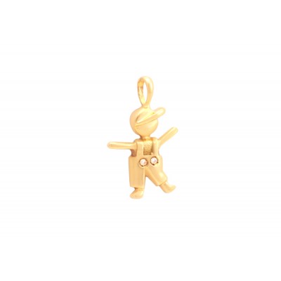 PINGENTE MENINO COM DIAMANTES 