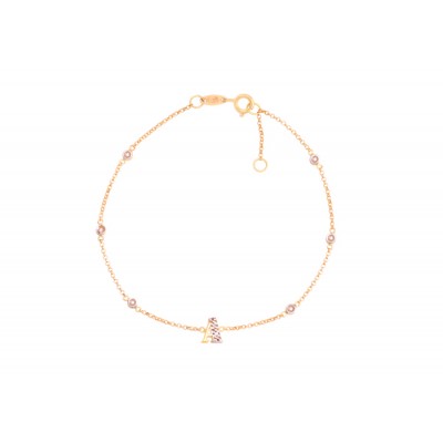 PULSEIRA LETRA CRAVEJADA DE DIAMONDS 
