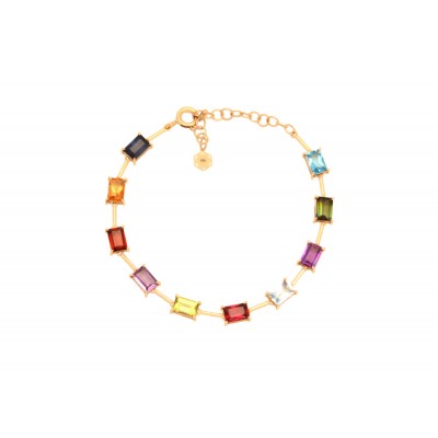 PULSEIRA PALITO COM BAGUETES RAINBOW