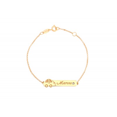 PULSEIRA PERSONALIZADA COM FUSQUINHA E PERDA CRAVEJADA 